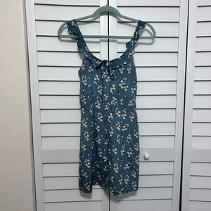 Nasty Gal Blue Floral Dress